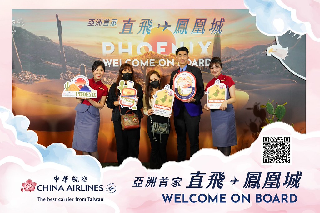 [即拍即印]中華航空首飛鳳凰城啟航儀式-最專業的團隊完成每場完美活動攝影，拍的不只好更要快! #活動拍立得