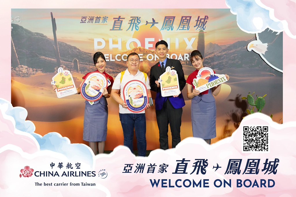 [即拍即印]中華航空首飛鳳凰城啟航儀式-最專業的團隊完成每場完美活動攝影，拍的不只好更要快! #即時攝影