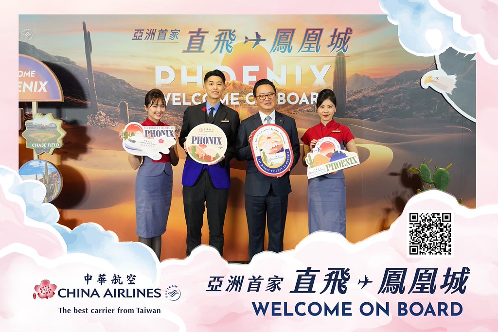 [即拍即印]中華航空首飛鳳凰城啟航儀式-最專業的團隊完成每場完美活動攝影，拍的不只好更要快! #即時攝影